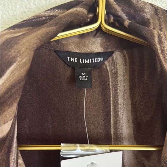 The Limited Brown Swirl Button Down Shirt - Picture 2 of 6